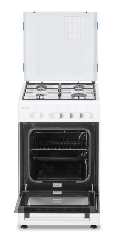 Tesla szabadonálló gáztűzhely, fehér (CG5400SW)