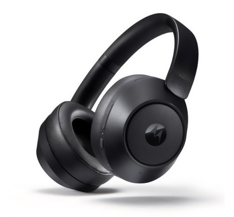 Motorola XT800 ANC bluetooth fejhallgató SZTEREO (v5.3, mikrofon, aktív zajszűrő, összehajtható) FEK