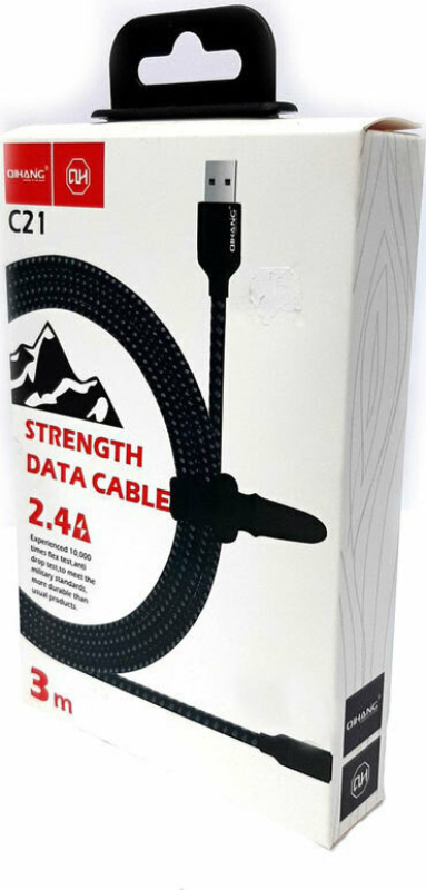 TYPE C kábel, 3 m , 2,4A (16784 )