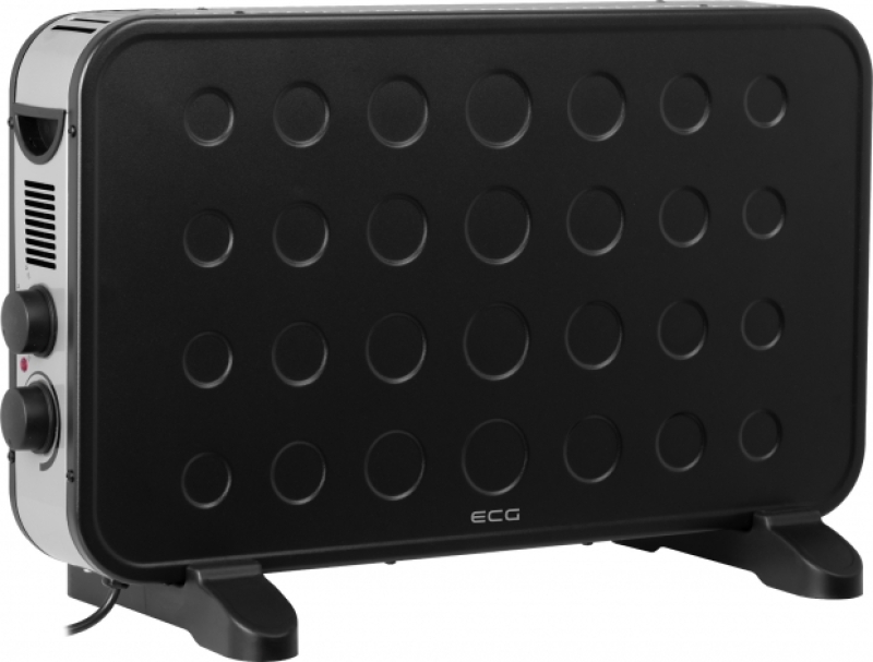 ECG Szabadon álló meleg levegős konvektor fekete (TK-2070 Black)