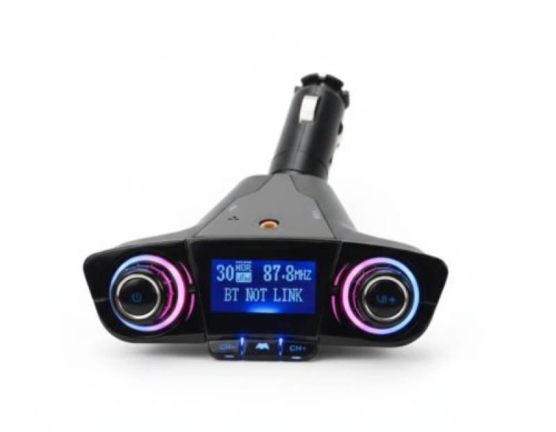 FM transzmitter kijelzővel AUX SD Bluetooth USB /12-24V (HF-BT06)