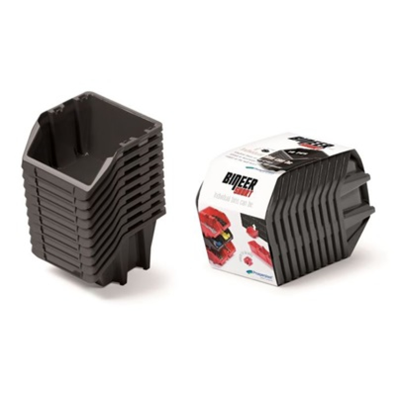 Tárolódoboz 98x70x118mm fekete 10db (5982234)