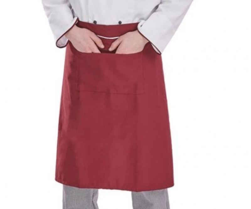 Szakács félkötény bordó színben 72 x 85 cm-es (GAN45987)