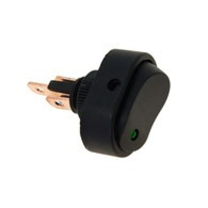 DC elektromos kapcsoló zöld diódával, max 30A (86108)