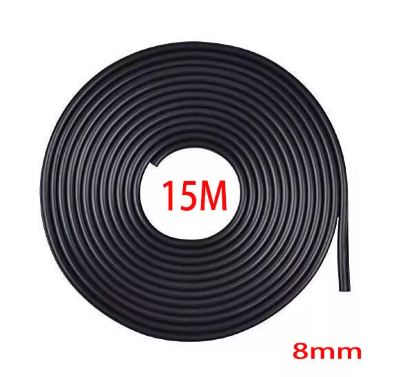 Fekete 15m hosszú 8mm széles díszcsík (KCS-A-8BK)