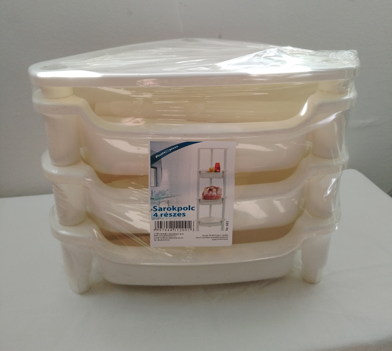 Sarokpolc műanyag, 4 részes (683)