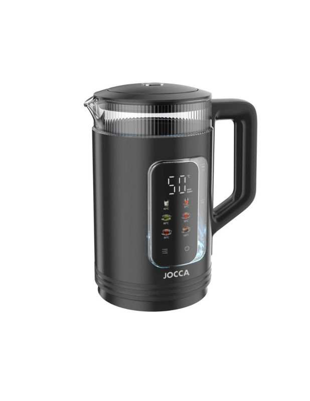 Jocca Easy Touch érintőképernyős elektromos vízforraló 1.5 L, 1500 W, fekete (2894N)