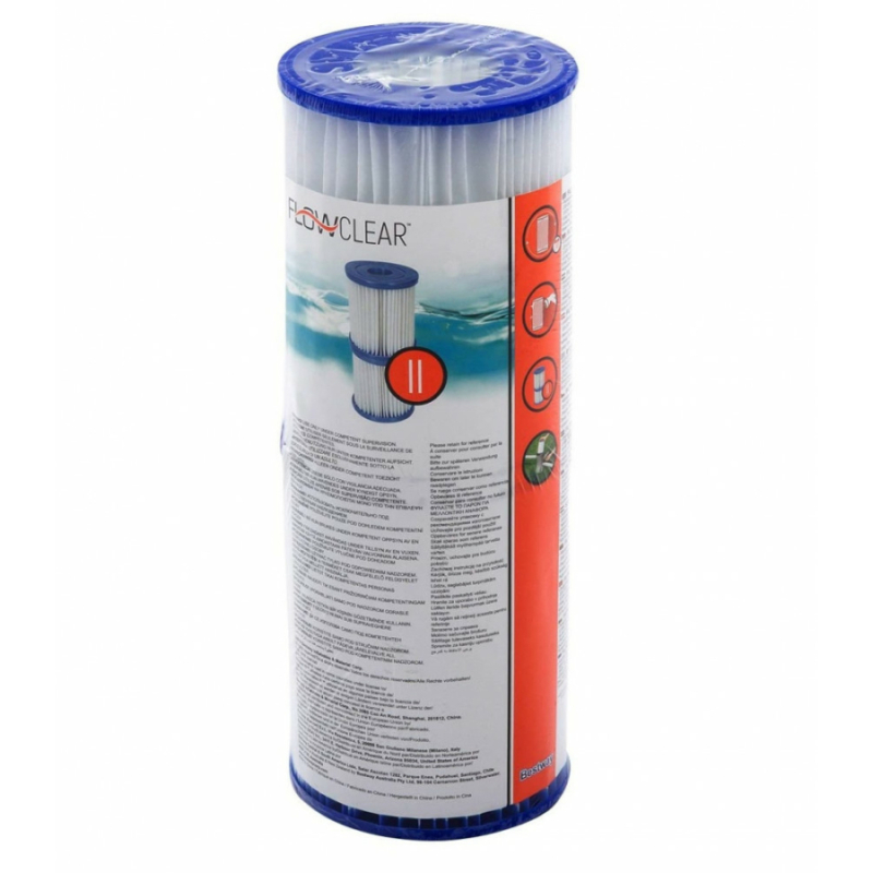 Aqualing Bestway papírszűrő filter II. typ. 2db 2m3/h (FFH019)