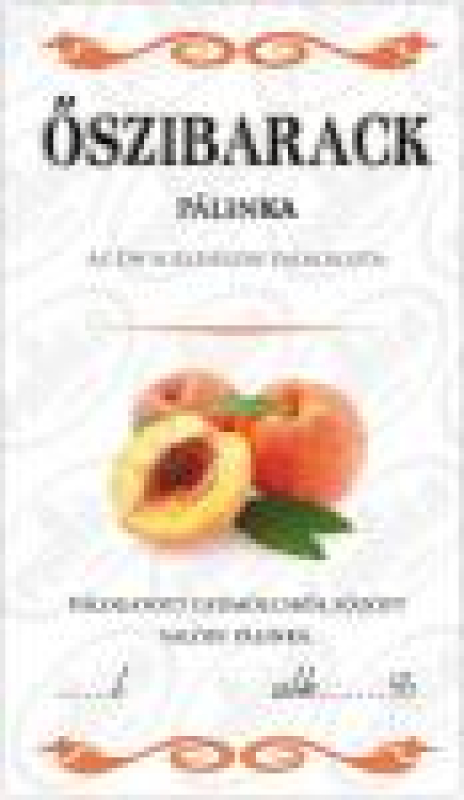 Matrica őszibarack pálinka 50db/csom (15166)