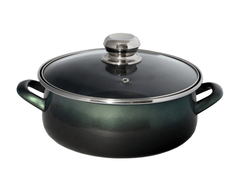 Bonyhádi Platinum lábas+üveg fedő 16 cm