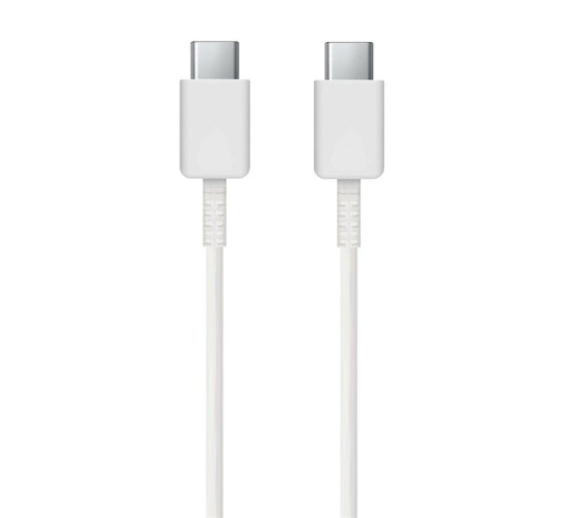Samsung adatkábel (Type-C - Type-C, 5A, 100W, gyorstöltő, 100cm) FEHÉR