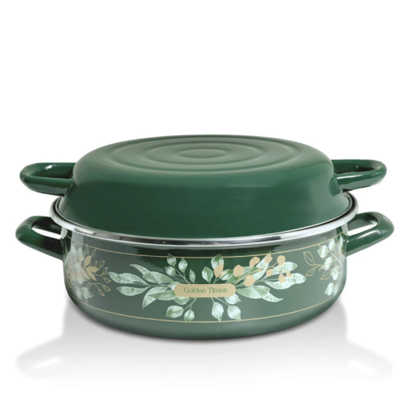 Metalac Lux zománcozott sütőedény fedővel, 28 cm, 5,9 L (383244)