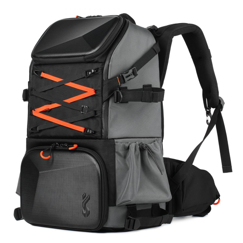 K&F Concept Beta Backpack 32 literes, fotós hátizsák, vízálló, fekete-narancs színben (KF-13-107)