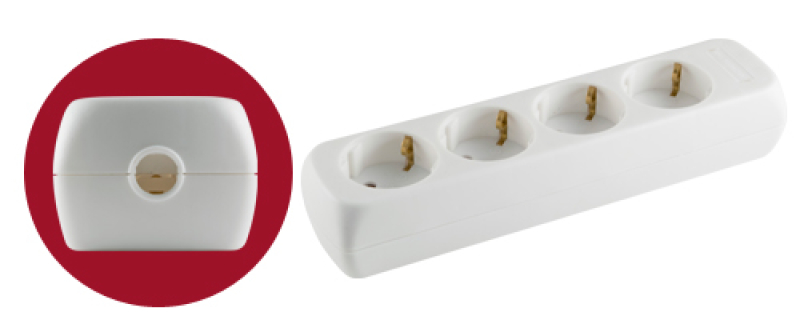 Home szerelhető földelt elosztó, 4- es (NV 04)