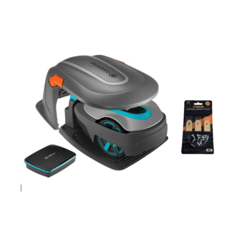 Gardena smart SILENO 600 robotfűnyíró + garázs + 3db kés (19603-15020)