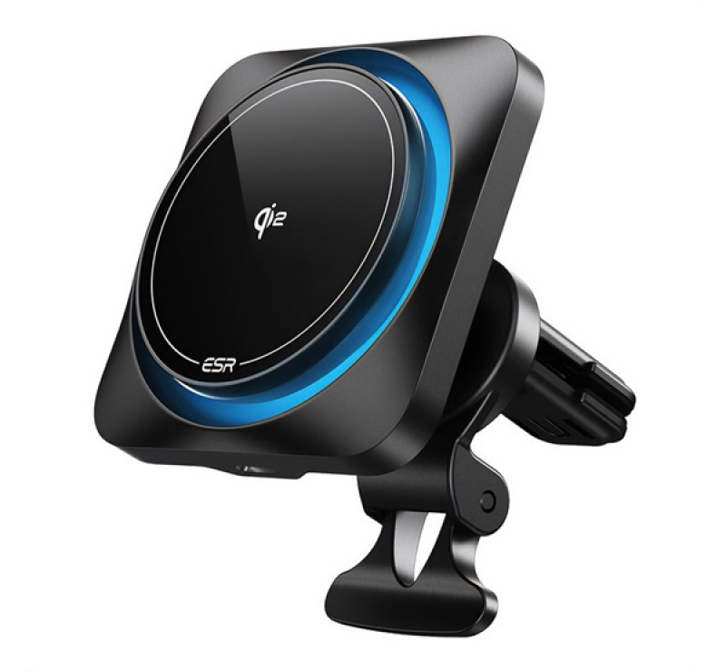 ESR QI2 autós tartó (műszerfalra, szellőzőre, mágneses, LED jelzés, 15W, wireless, gyorstöltő, Qi2 s