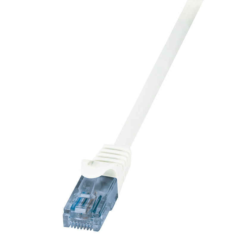 Logilink CP3031U Patch kábel Econline, Cat.6A, U/UTP, fehér, 1 m