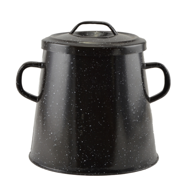 Zománcozott zsírosbödön, 5 literes fekete (14143)