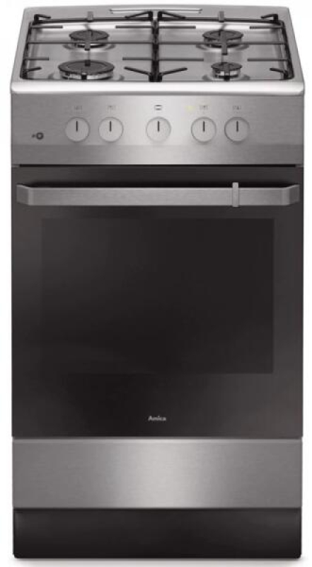 Amica inox gáztűzhely (55347)