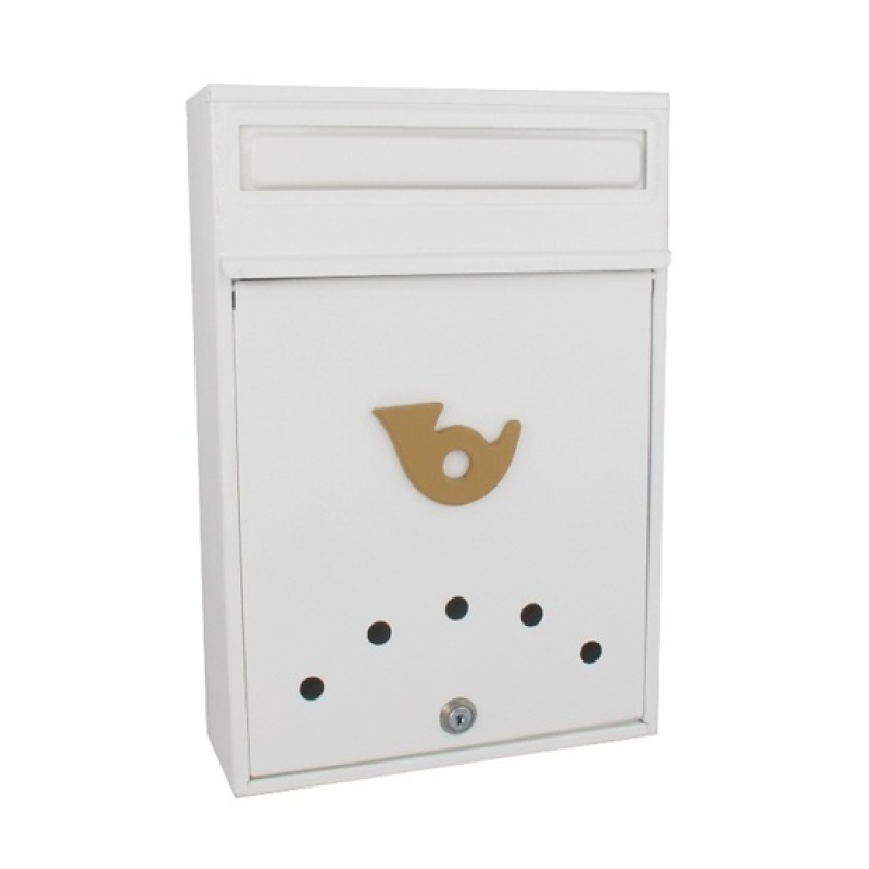 Postaláda GÓLIÁT A4-s záras fehér CS (3490037)