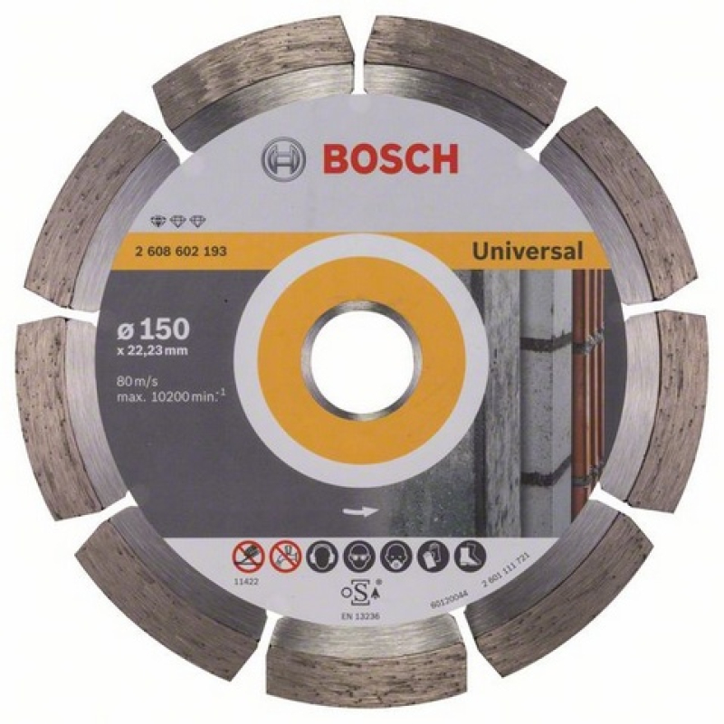 Bosch Standard for Universal gyémánt darabolótárcsa, 150-22,23 (2608615061)