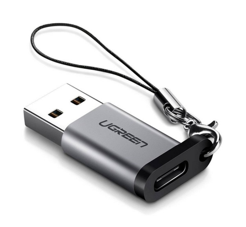 Ugreen adapter (USB - Type-C aljzat, adatátvitel és töltés) SÖTÉTSZÜRKE