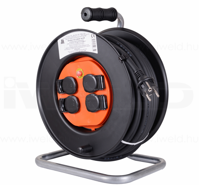 Hosszabbító kábeldob 4 földelt aljzattal, 33 m (34CBEXT32533M)