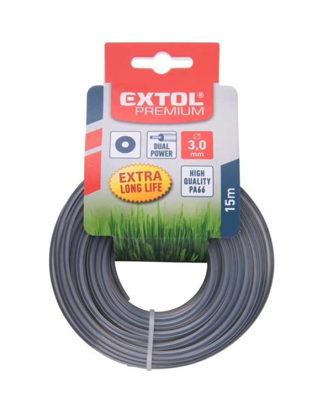 Extol Premium damil szegélynyíró géphez 1,6 mm, kör keresztmetszetű, 15m (8870902)