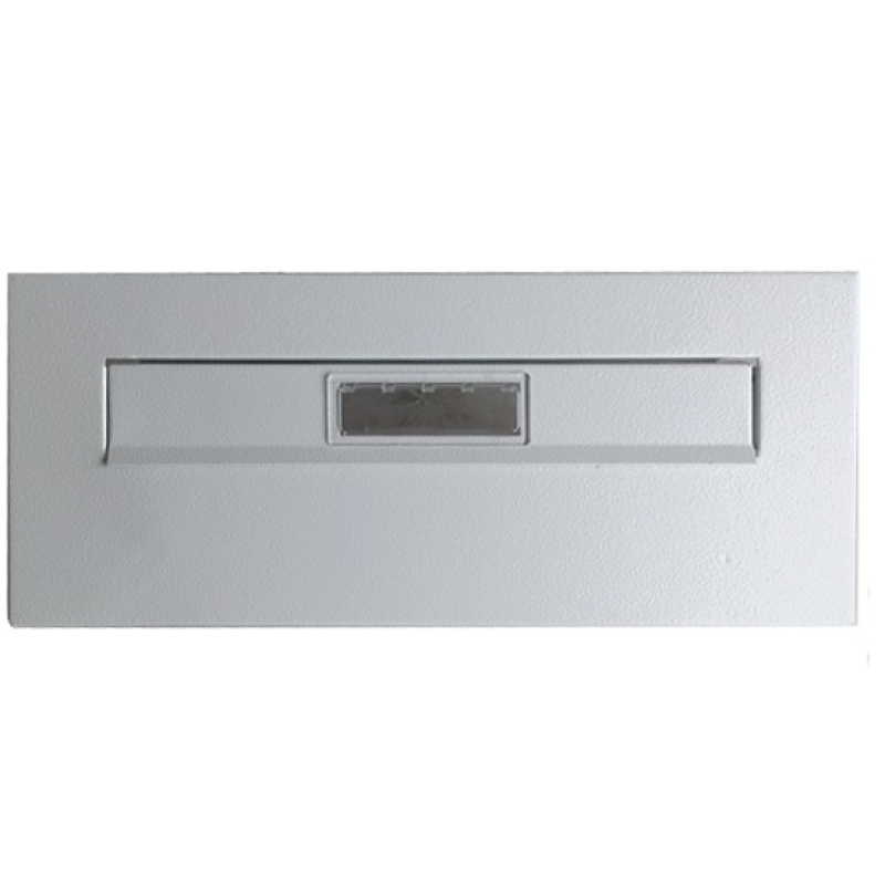 Levélbedobó oszlopra fém fehér (3469528)