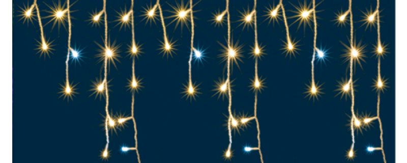 Home LED- es fényfüggöny melegfehér+hidegfehér (KAF 600L 10M)