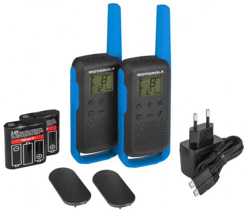 Motrola TALKABOUT T62 PMR walkie talkie, kék (MOT-508-999)