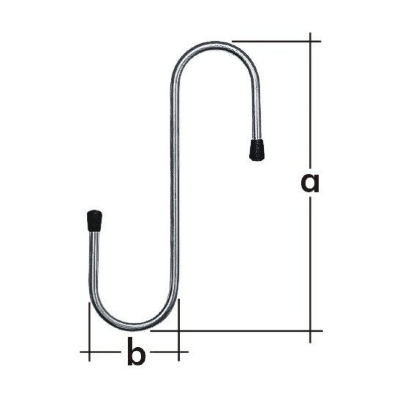 Velano S-horog d=6 mm (200x58mm) horganyzott (3139600)