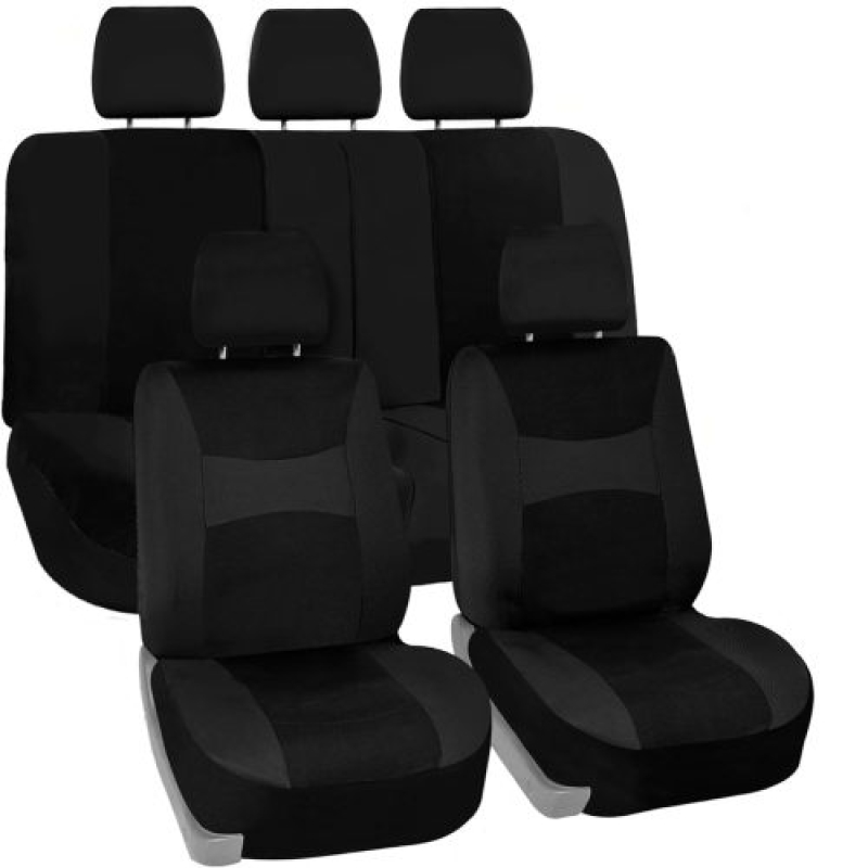Univerzális üléshuzat szett 9 részes, fekete, légzsákos, AD008BK (1273)