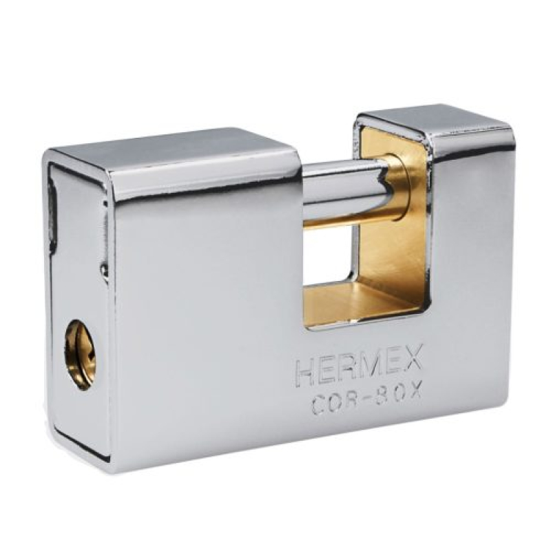 HERMEX COR-80X acél köpenyes hengerzáras lakat, 80 mm (T43373)