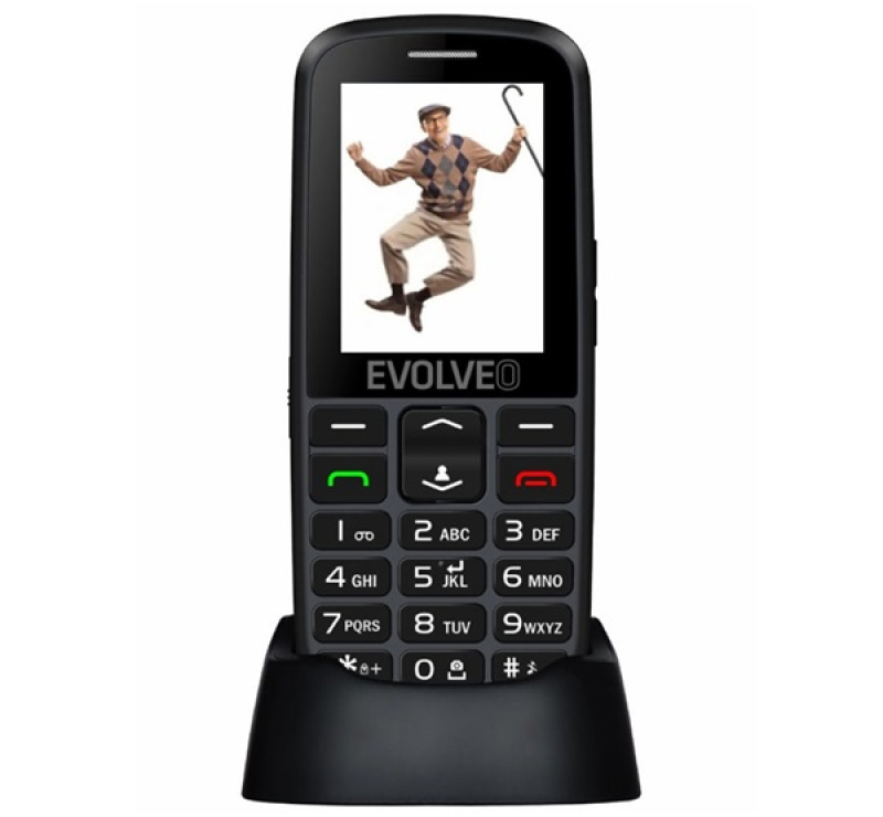 Evolveo EP-550 Easy Phone mobiltelefon FEKETE
