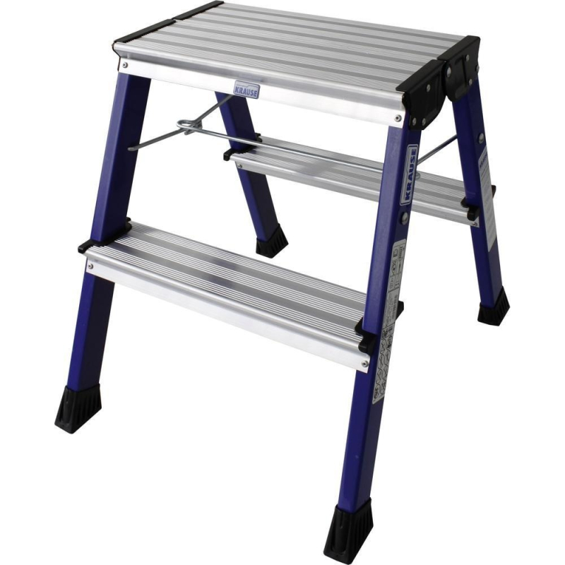 Krause Monto Rolly fellépő gurítható összecsukható lépcsőfokos kék  (130082)