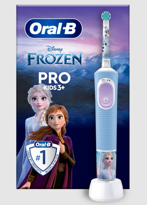 Oral-B D100 Vitality Pro Kids 3+ elektromos gyerek fogkefe, Frozen (10PO010411)