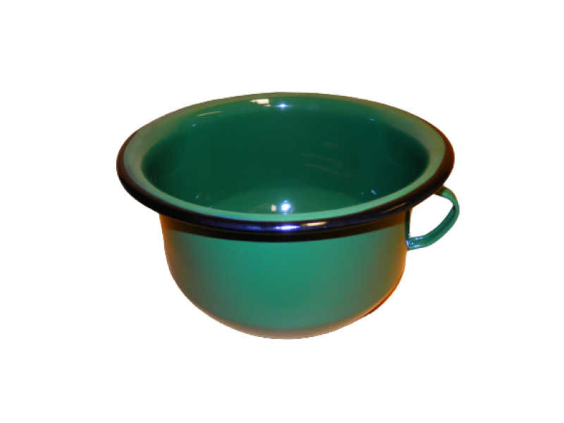 Bonyhádi zománcozott éjjeli edény 25 cm zöld