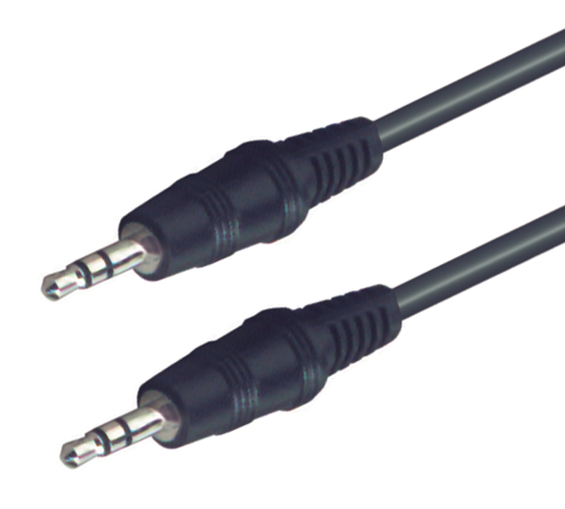 Audió kábel, 3,5mm sztereó dugó-3,5mm sztereó dugó, 1,5m (A 51)