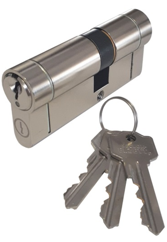 Elzett zárbetét 758 30/30mm fúrásvédett 3 kulcs nikkel (3286731)