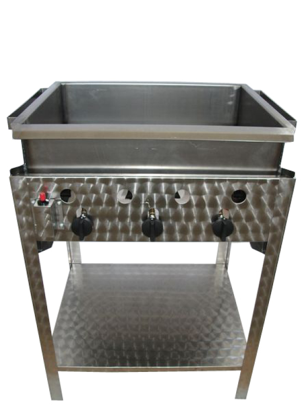 BGS-3L háromégős álló lángossütő készülék, PB-gáz üzemű