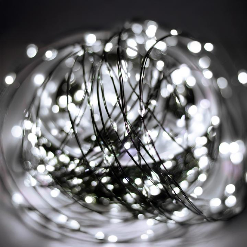 Home micro LED-es hideg fehér fényfüzér, 150m (ML1500WH)