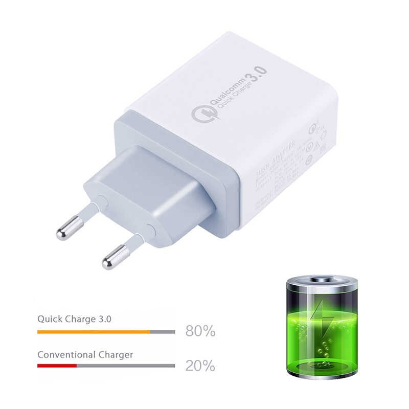 FAST CHARGER 4 portos gyorstöltő 3.0 gyors mobiltelefon-töltő GZ-15793