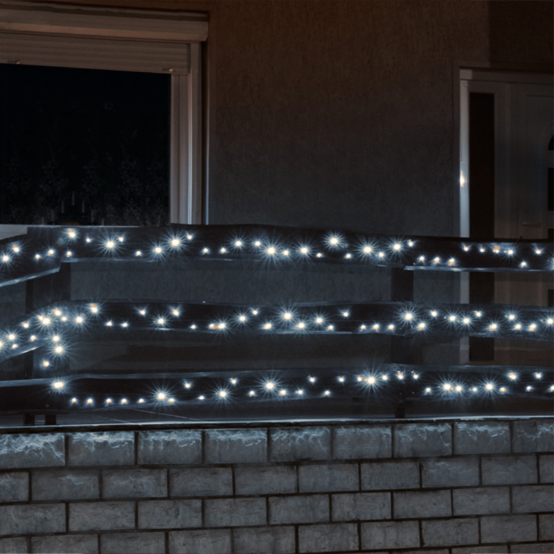 Home LED-es kül- és  beltéri fényfüzér  hidegfehér  (KKL 1000C/WH)