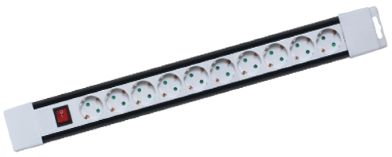 Home hálózati elosztó, 10- es, kapcsolóval (PNV 10K/WH)