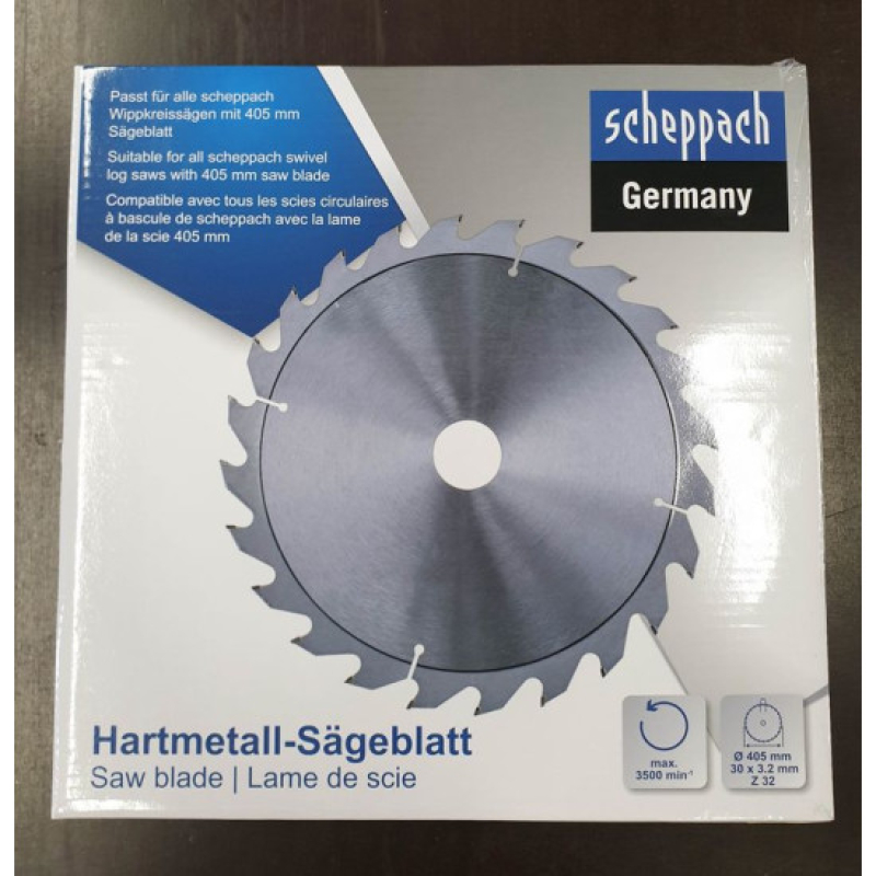 Scheppach fűrészlap TCT 405/30 x 3,2, 32 fog (3905103702)