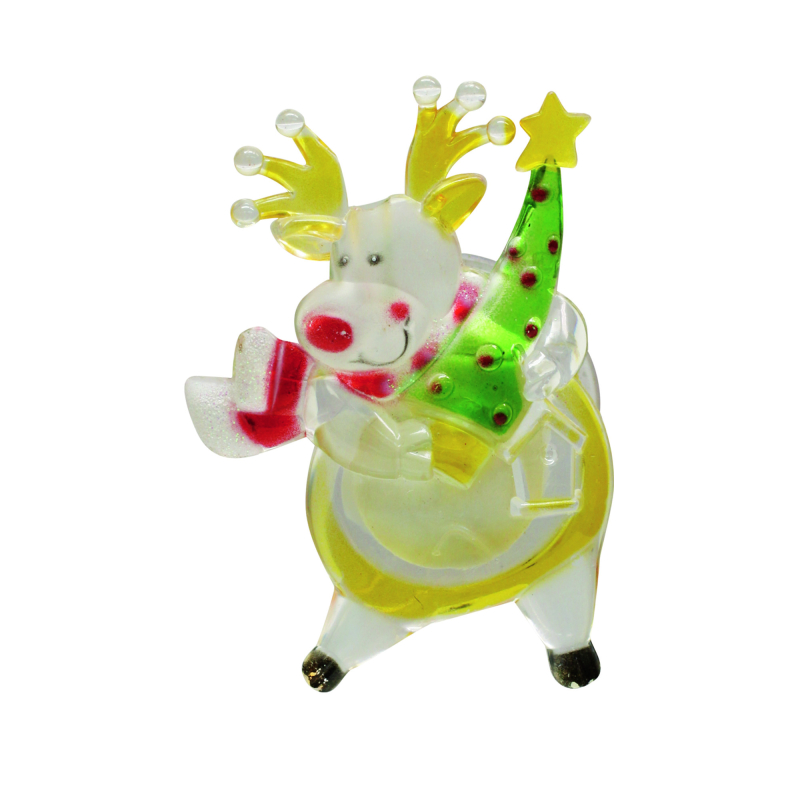 Home LED-es ablakdísz, rénszarvas, tapadókorongos (KID 321)