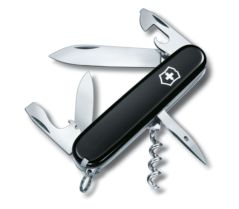 VICTORINOX Spartan zsebkés, 12 funkciós, fekete (011-3603-3)