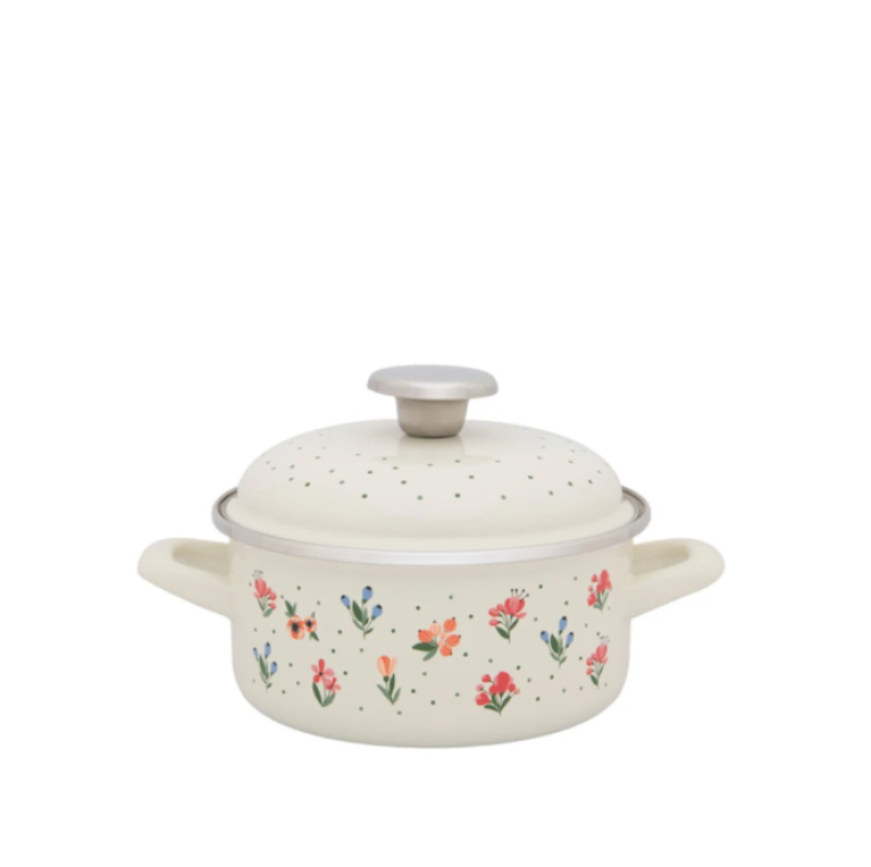 Metalac Standard zománcozott lapos lábas fedővel, 16 cm, 1,5 L (388656)