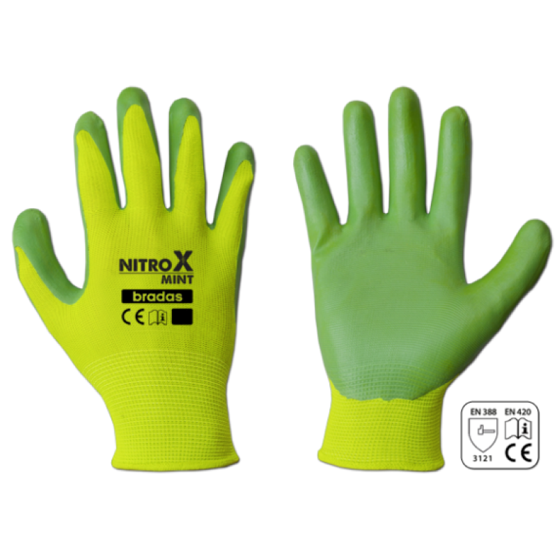 Bradas nitrox mint kesztyű 6-os (RWNM6)